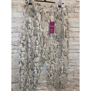 Loveimgs Womens Jeans Size Medium Snake Design Wide Leg Skinny Boutique Style